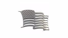Picture of Small Stainless Steel U.S. Flags - Single/ Broken Case