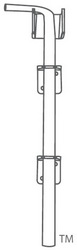 1 inch x 36 inch Heavy Duty Mild Steel Embassy Drop Rod