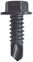 Picture of 5/16 x 1" Zinc Hex Washer Head Tek 3 screw - Black