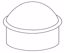 Picture of 2" Aluminum Dome Caps