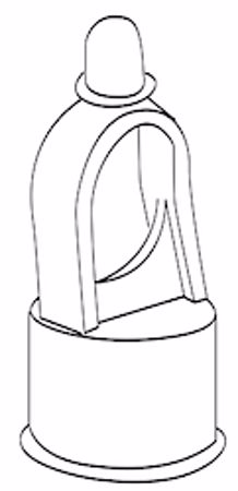 Picture of 1 5/8" X 1 3/8" Aluminum Loop Caps