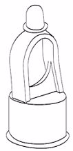 Picture of 2 1/2" X 1 5/8" Aluminum Loop Caps - Case of 100