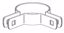 Picture of 3" Beveled Corner Brace Bands 90 deg.