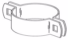 Picture of 2" Beveled Two Way Brace Bands 180 deg. - Case of 100