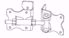 Picture of 2" x 3-1/2" Steel Frame Gate Hinges