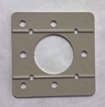 Picture of 4" x 4" Post and Rail Lock White Vinyl PVC