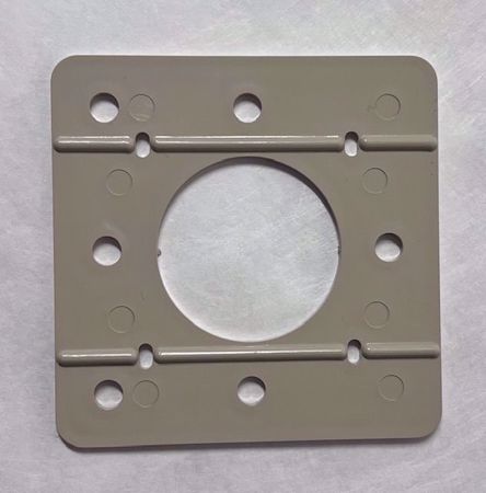 Picture of 4" x 4" Post and Rail Lock White Vinyl PVC