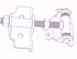 Picture of 1" MS Ornamental Embassy Iron Hinge