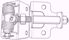 Picture of 1 1/2" x 2 1/2" SS Residential Hinge with Springs
