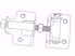 Picture of 1 1/2" x 2 1/2" SS Residential Hinge
