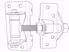 Picture of 2" Aluminum Ornamental Embassy Iron Hinge